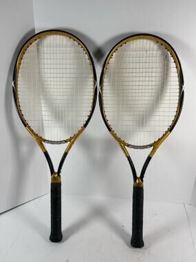 Volkl Power Bridge 10 Mid Tennis Racquets Lot 2 102in 16x19 Gold Black PB10 U